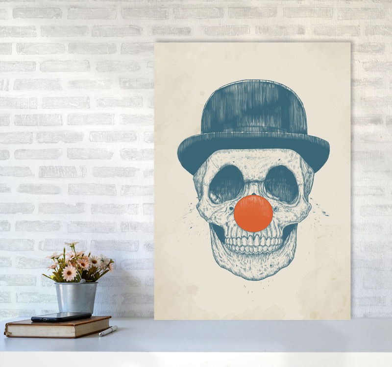 Dead Clown Skull Gothic Art Print by Balaz Solti A1 Black Frame