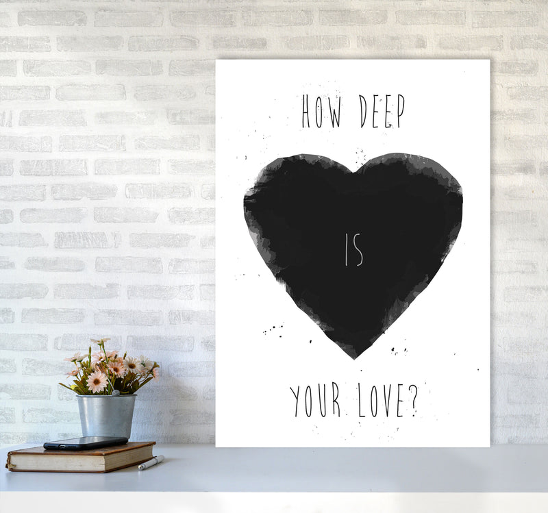 How Deep Is Your Love? Art Print by Balaz Solti A1 Black Frame