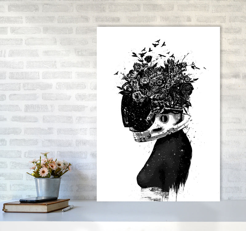 Hybrid Girl Art Print by Balaz Solti A1 Black Frame