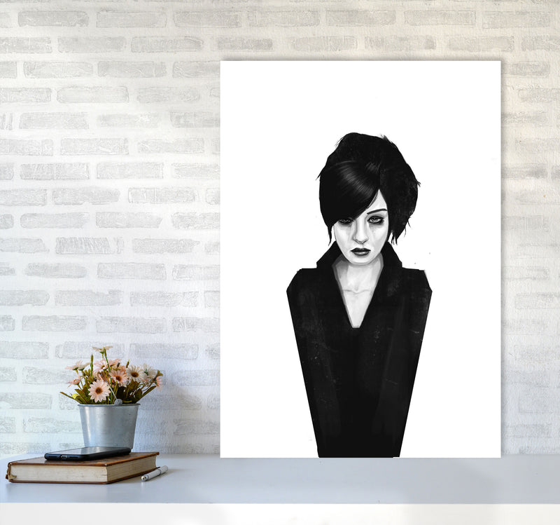The Widow Art Print by Balaz Solti A1 Black Frame
