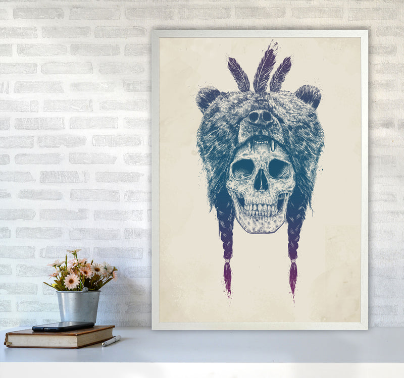 Dead Shaman Gothic Art Print by Balaz Solti A1 Oak Frame
