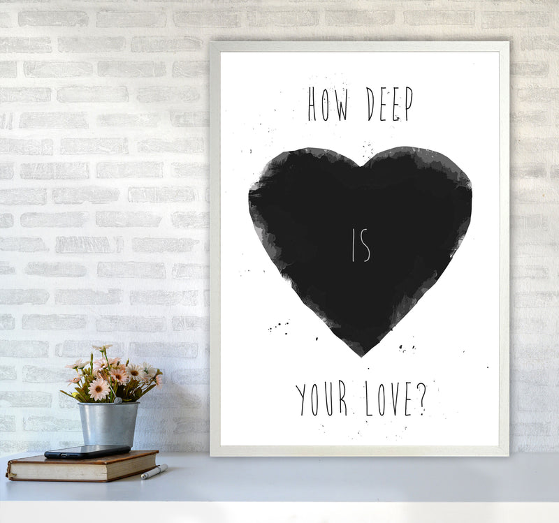 How Deep Is Your Love? Art Print by Balaz Solti A1 Oak Frame
