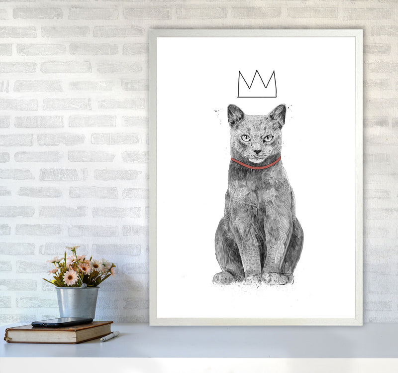 King Of Everything Animal Art Print by Balaz Solti A1 Oak Frame