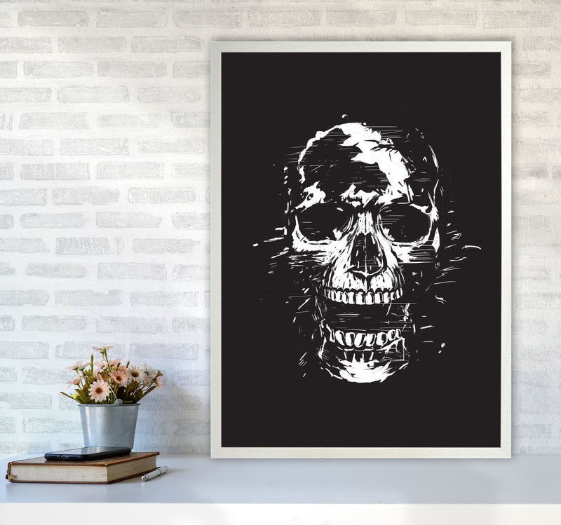 Scream Skull Black by Balaz Solti A1 Oak Frame