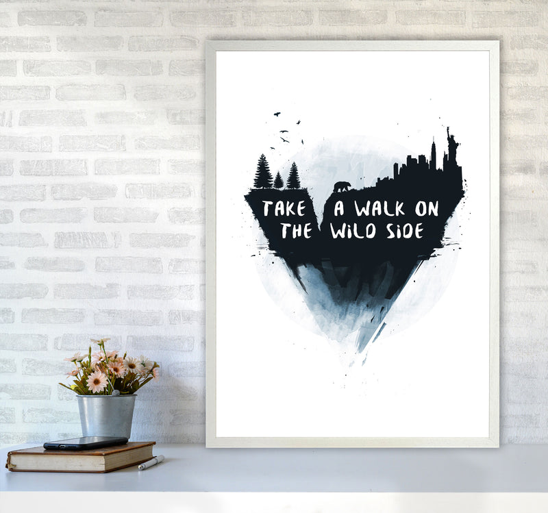 Walk On The Wild Side Art Print by Balaz Solti A1 Oak Frame