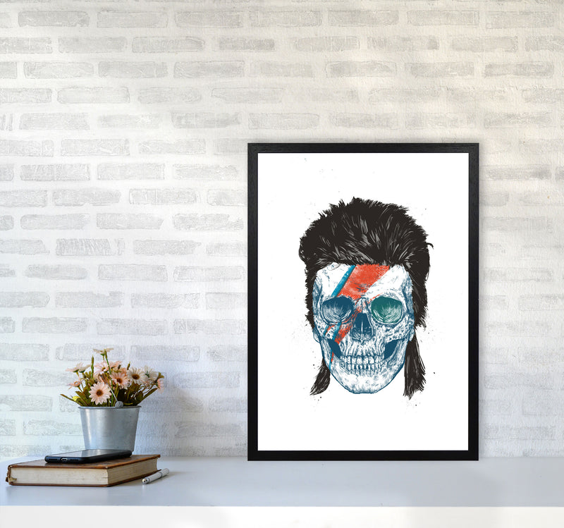 Bowie's Skull Gothic Art Print by Balaz Solti A2 White Frame