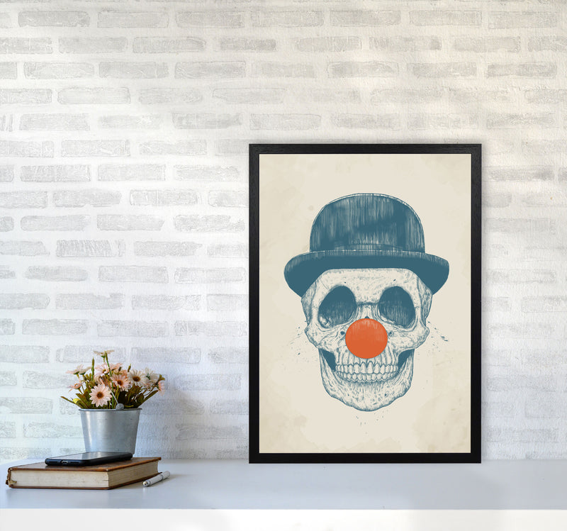 Dead Clown Skull Gothic Art Print by Balaz Solti A2 White Frame