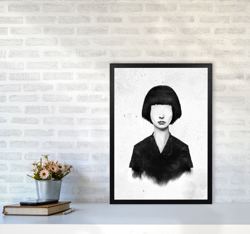 What You See Is What You Get Art Print by Balaz Solti A2 White Frame