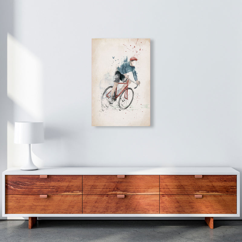 I Want To Ride My Bicycle Art Print by Balaz Solti A2 Canvas