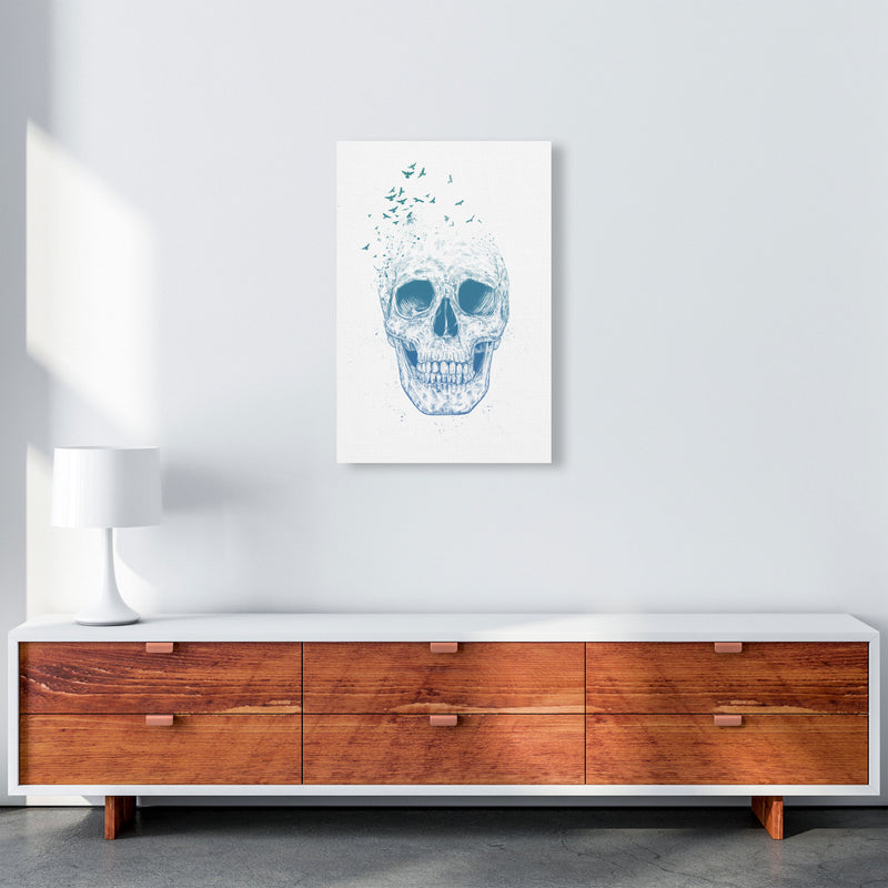 Let Them Fly Skull Gothic Art Print by Balaz Solti A2 Canvas