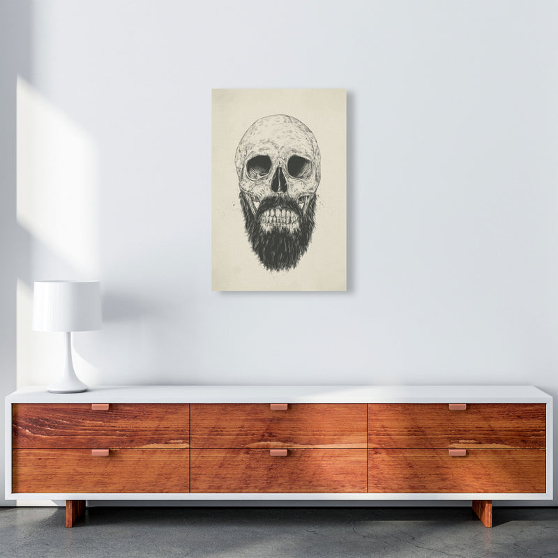 The Beards Not Dead Skull Art Print by Balaz Solti A2 Canvas