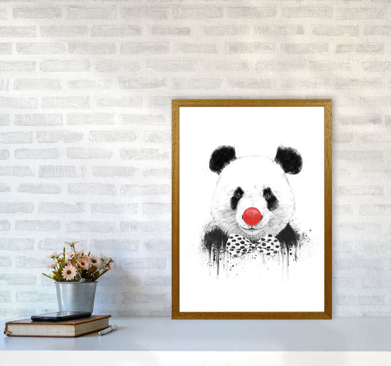 Clown Panda Animal Art Print by Balaz Solti A2 Print Only