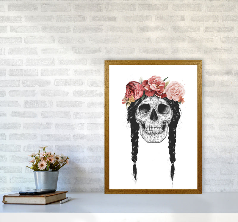 Festival Floral Skull Art Print by Balaz Solti A2 Print Only
