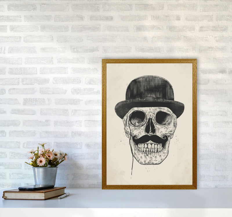Gentlemen Never Die Skull Art Print by Balaz Solti A2 Print Only