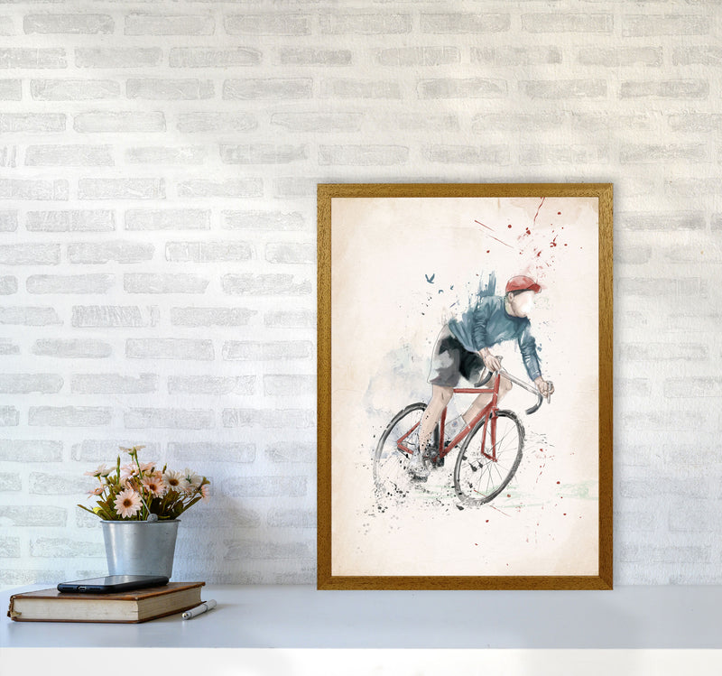 I Want To Ride My Bicycle Art Print by Balaz Solti A2 Print Only