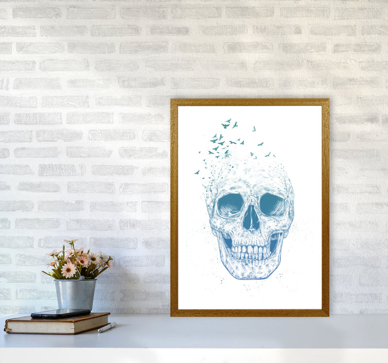Let Them Fly Skull Gothic Art Print by Balaz Solti A2 Print Only