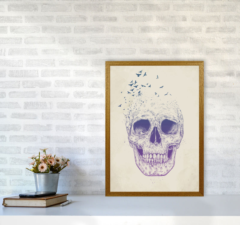 Let Them Fly Skull II Gothic Art Print by Balaz Solti A2 Print Only