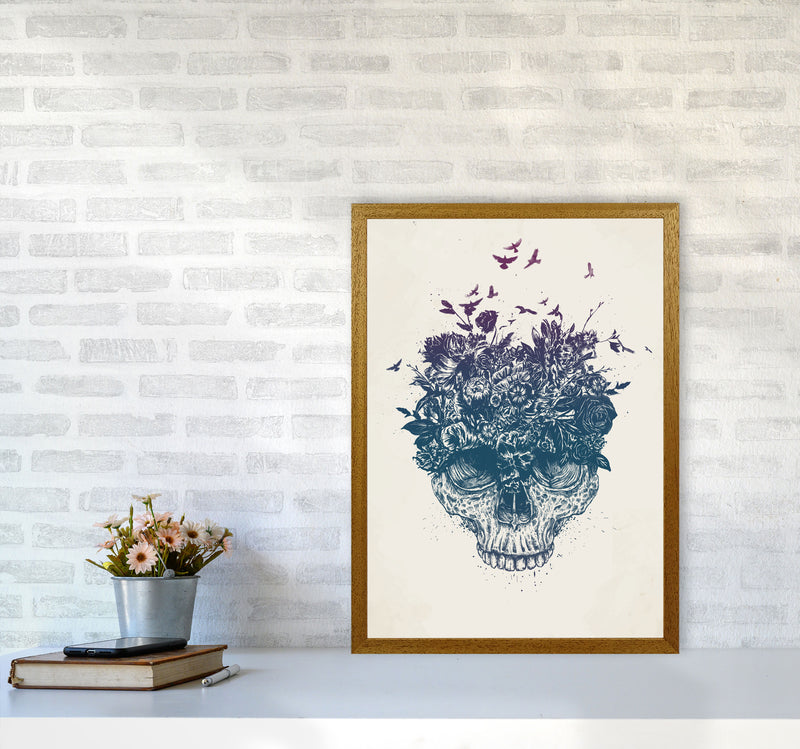 My Head Is A Jungle Skull Art Print by Balaz Solti A2 Print Only