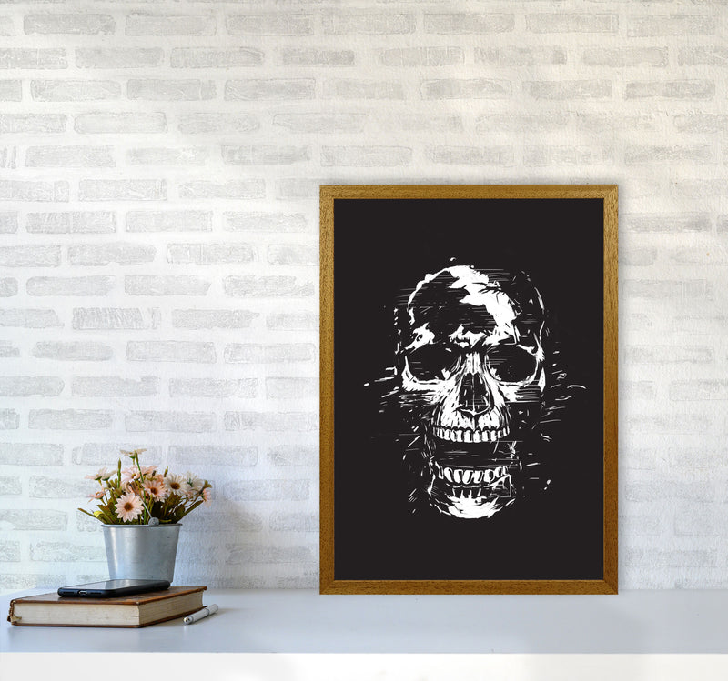 Scream Skull Black by Balaz Solti A2 Print Only