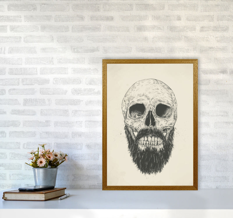 The Beards Not Dead Skull Art Print by Balaz Solti A2 Print Only