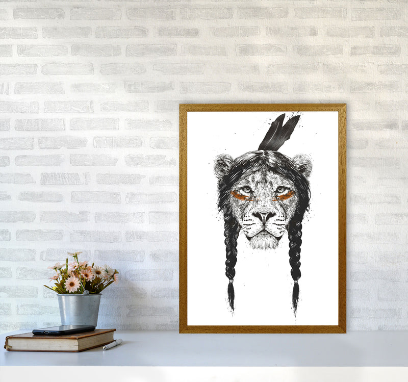 Warrior Lion Animal Art Print by Balaz Solti A2 Print Only