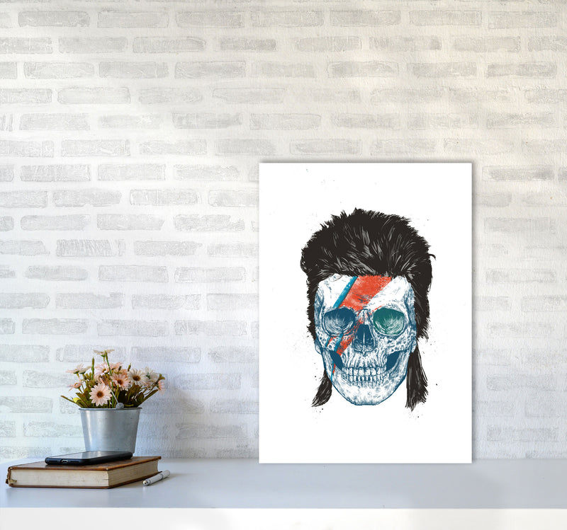 Bowie's Skull Gothic Art Print by Balaz Solti A2 Black Frame