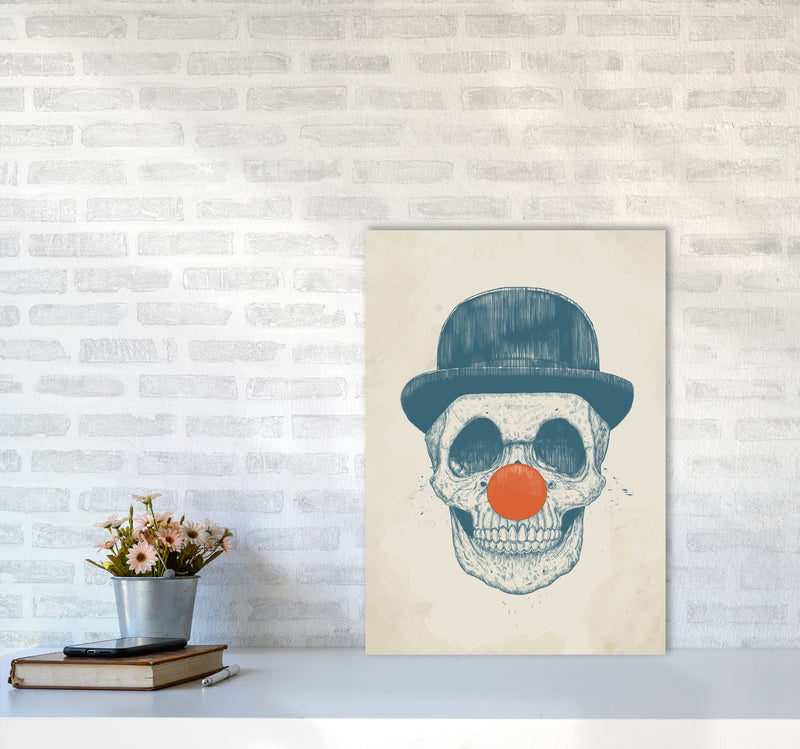 Dead Clown Skull Gothic Art Print by Balaz Solti A2 Black Frame