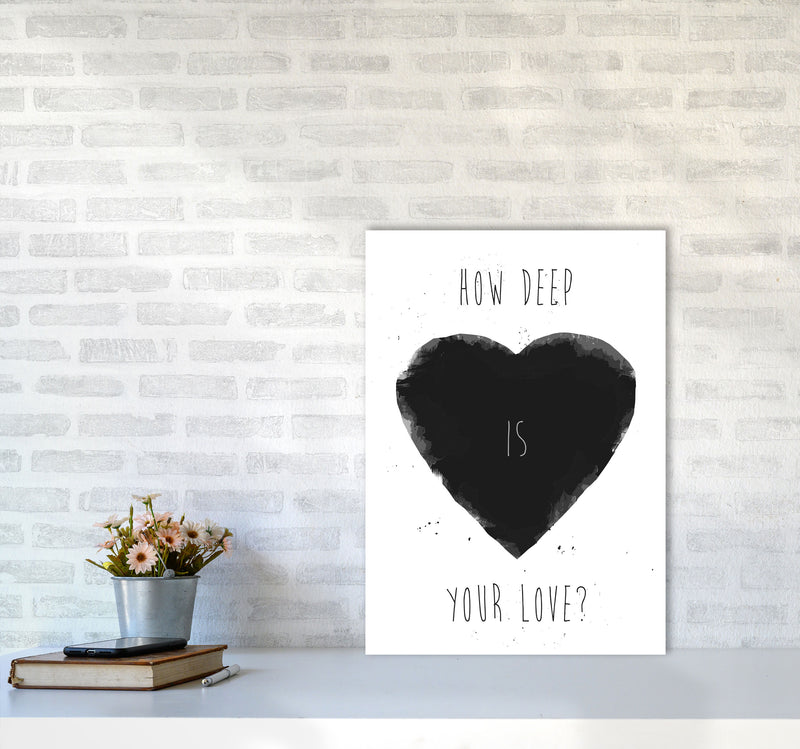 How Deep Is Your Love? Art Print by Balaz Solti A2 Black Frame
