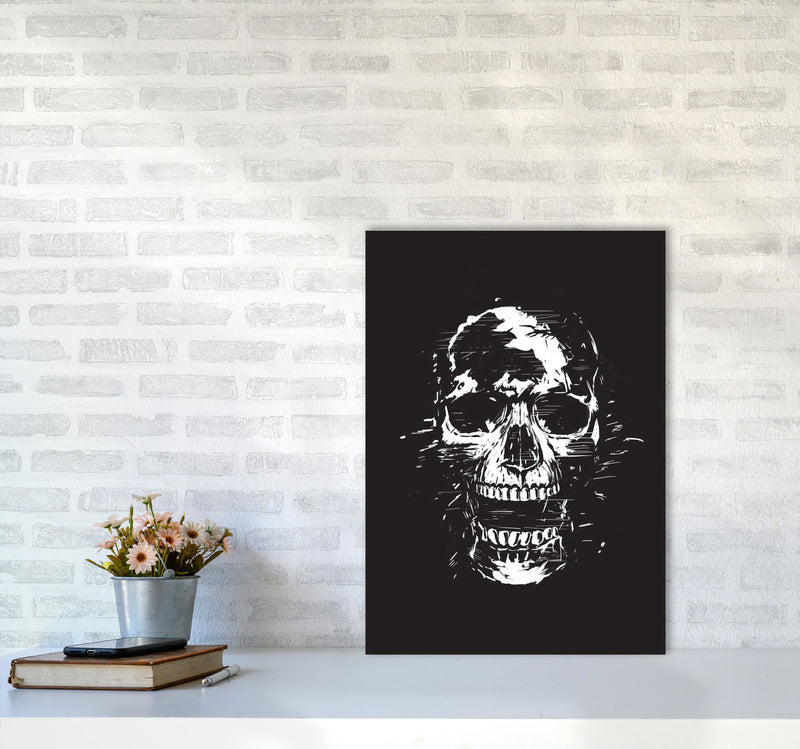 Scream Skull Black by Balaz Solti A2 Black Frame