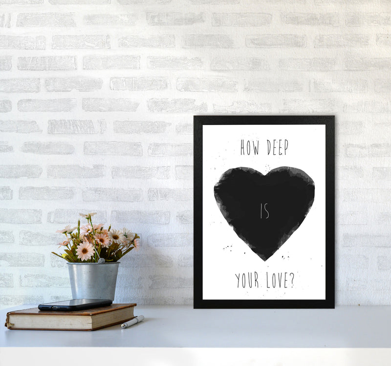 How Deep Is Your Love? Art Print by Balaz Solti A3 White Frame