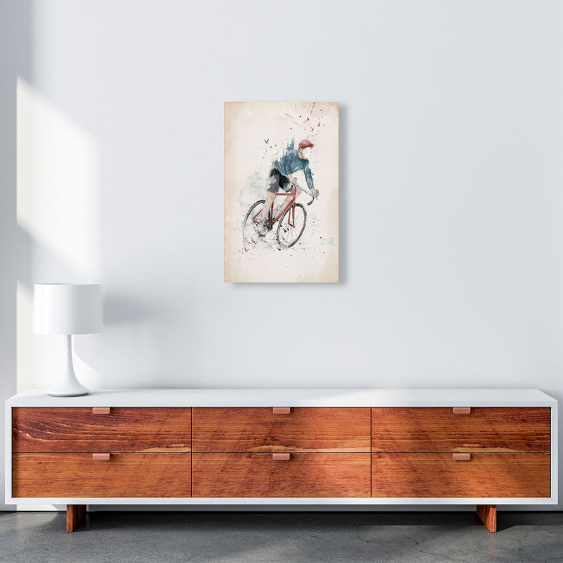 I Want To Ride My Bicycle Art Print by Balaz Solti A3 Canvas