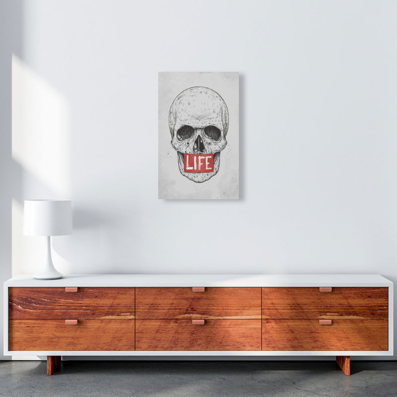 Skull Life Art Print by Balaz Solti A3 Canvas