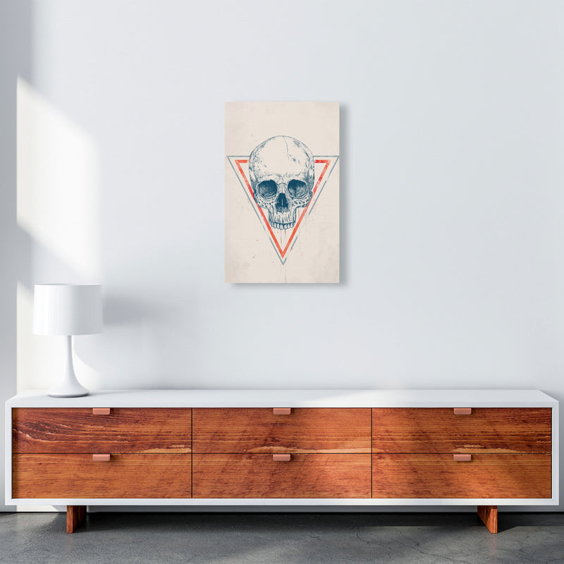 Skull In Triangles Art Print by Balaz Solti A3 Canvas
