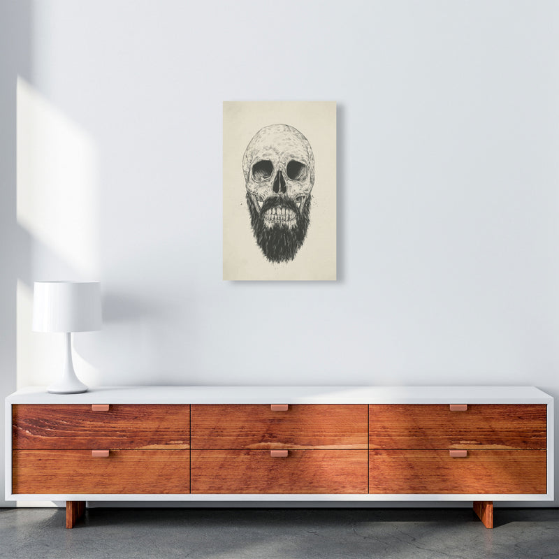 The Beards Not Dead Skull Art Print by Balaz Solti A3 Canvas