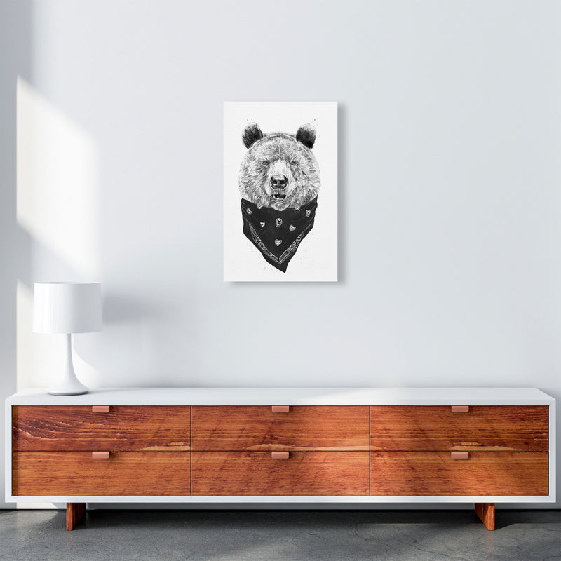 Wild Bear Animal Art Print by Balaz Solti A3 Canvas