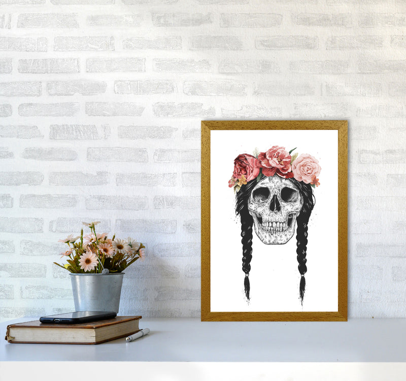 Festival Floral Skull Art Print by Balaz Solti A3 Print Only