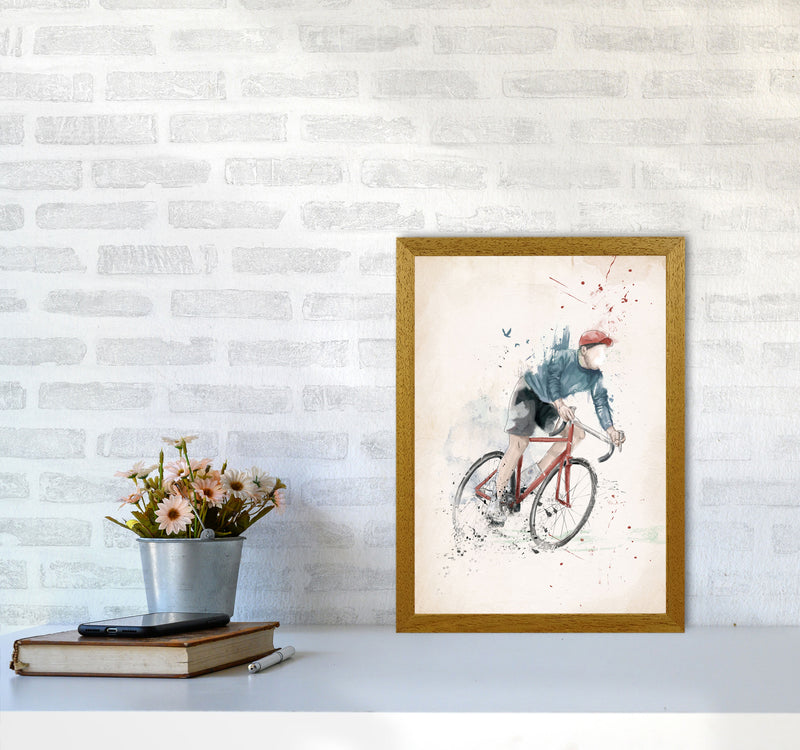 I Want To Ride My Bicycle Art Print by Balaz Solti A3 Print Only