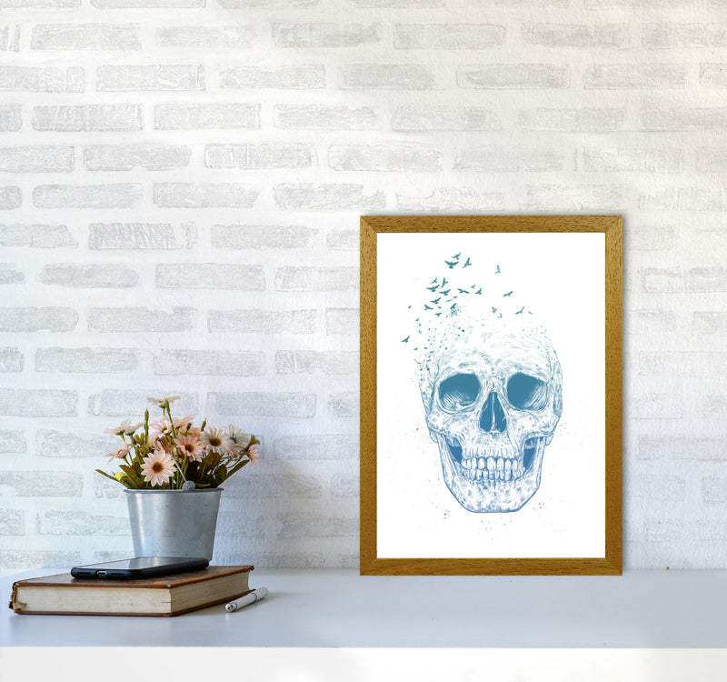 Let Them Fly Skull Gothic Art Print by Balaz Solti A3 Print Only