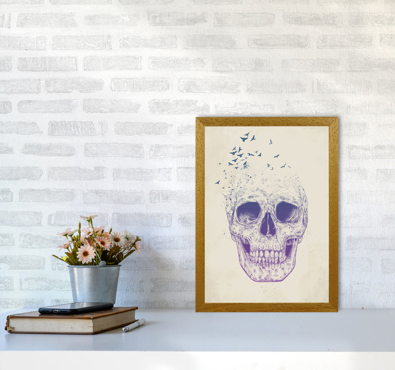 Let Them Fly Skull II Gothic Art Print by Balaz Solti A3 Print Only