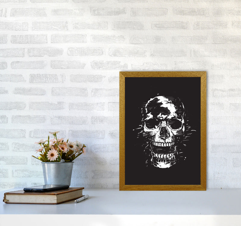 Scream Skull Black by Balaz Solti A3 Print Only