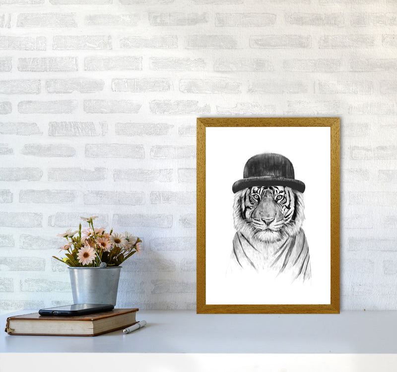 Welcome To The Jungle Tiger Animal Art Print by Balaz Solti A3 Print Only