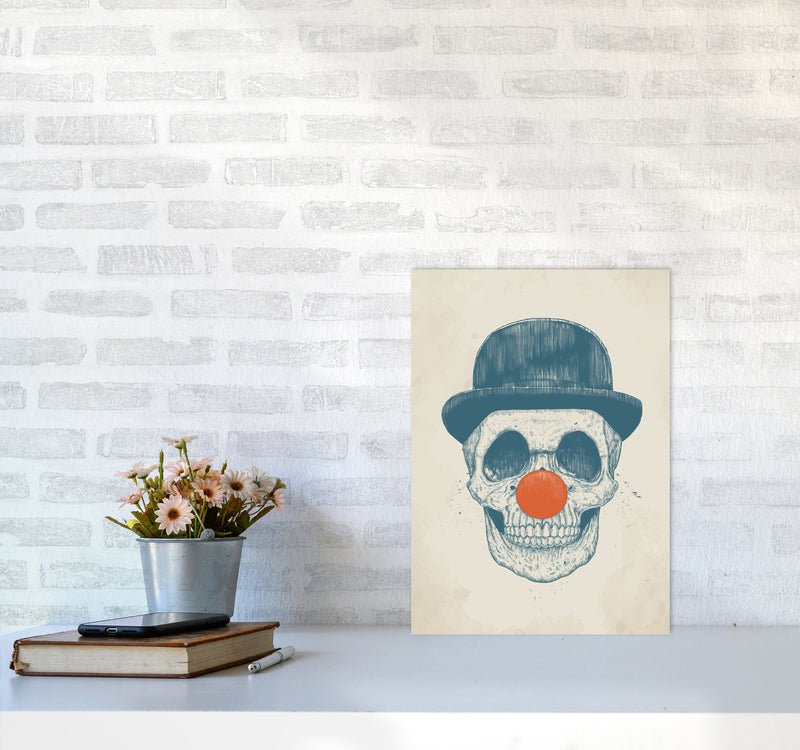 Dead Clown Skull Gothic Art Print by Balaz Solti A3 Black Frame