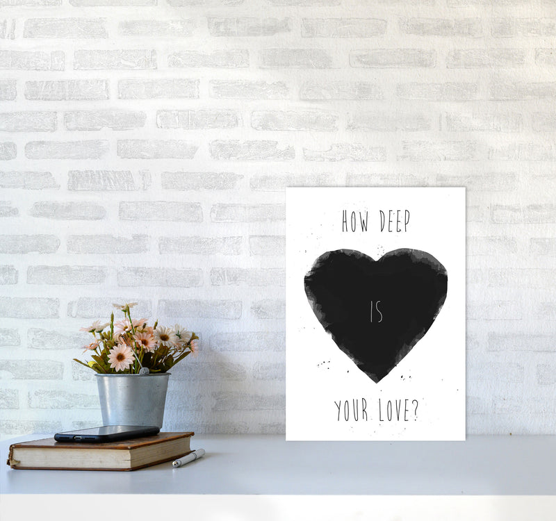 How Deep Is Your Love? Art Print by Balaz Solti A3 Black Frame