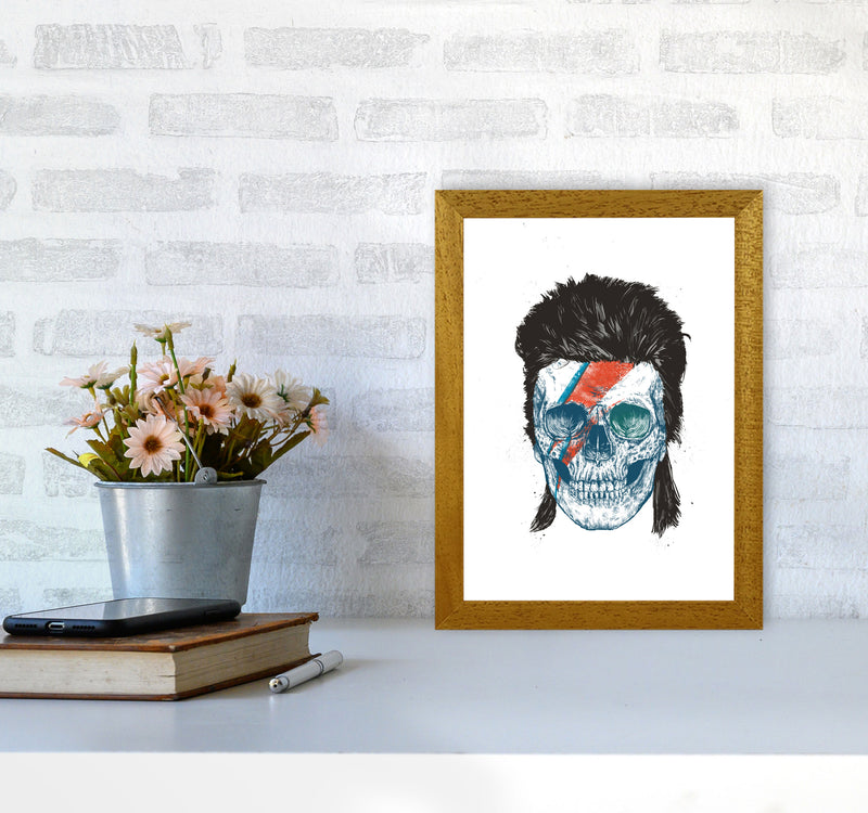 Bowie's Skull Gothic Art Print by Balaz Solti A4 Print Only