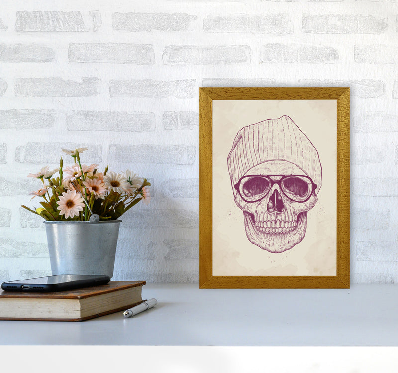 Cool Hipster Skull Gothic Art Print by Balaz Solti A4 Print Only