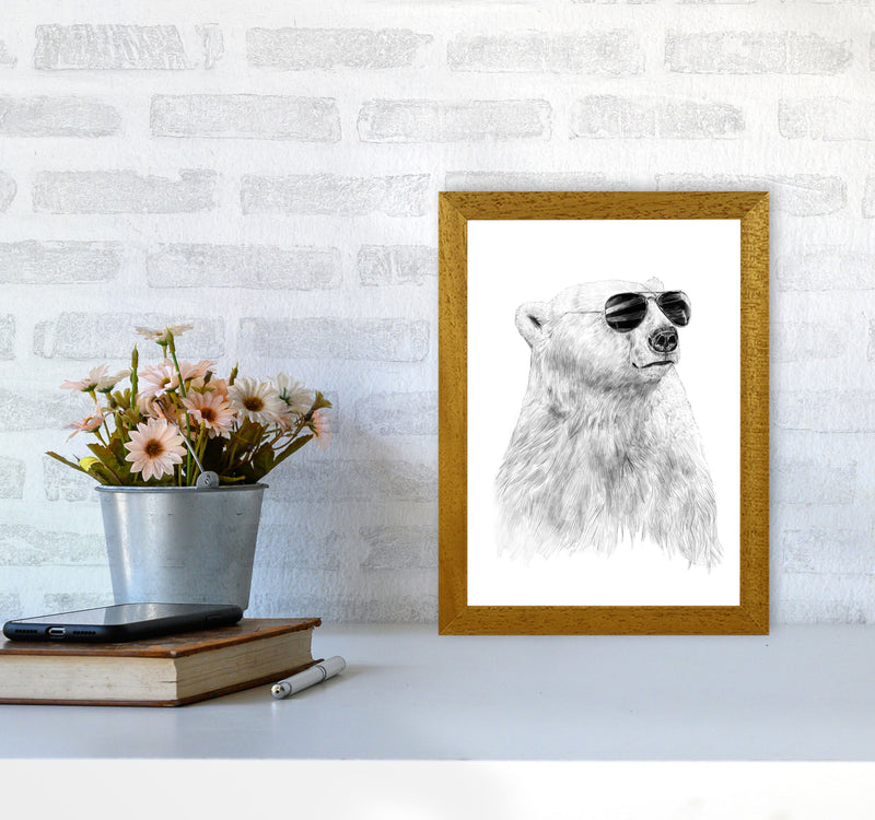 Don't Let The Sun Go Down Bear Animal Art Print by Balaz Solti A4 Print Only