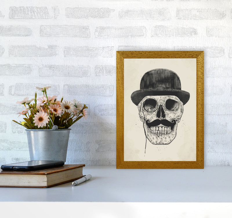Gentlemen Never Die Skull Art Print by Balaz Solti A4 Print Only