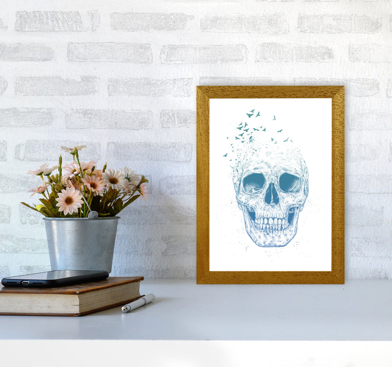 Let Them Fly Skull Gothic Art Print by Balaz Solti A4 Print Only