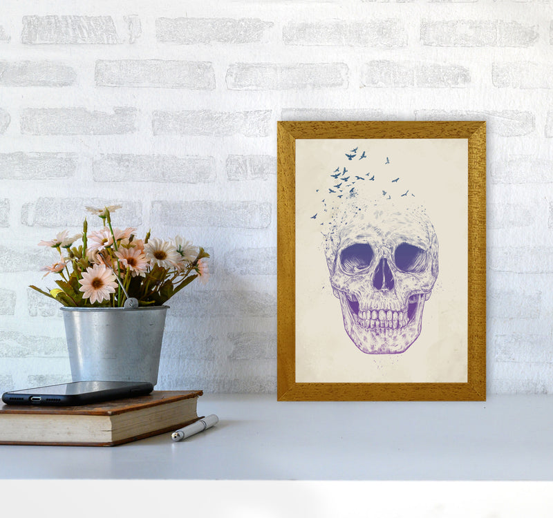 Let Them Fly Skull II Gothic Art Print by Balaz Solti A4 Print Only