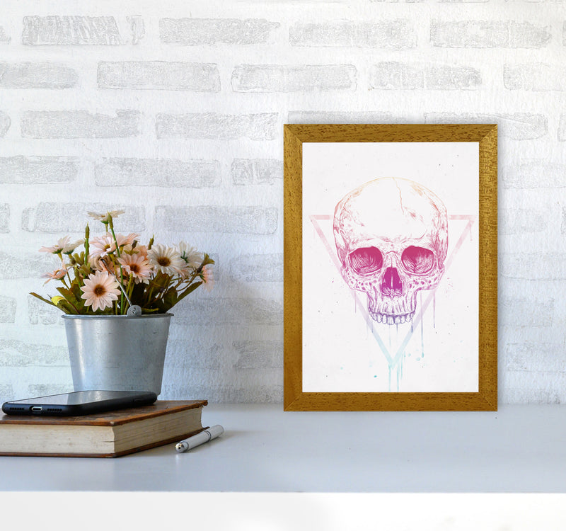 Skull In Triangle Art Print by Balaz Solti A4 Print Only